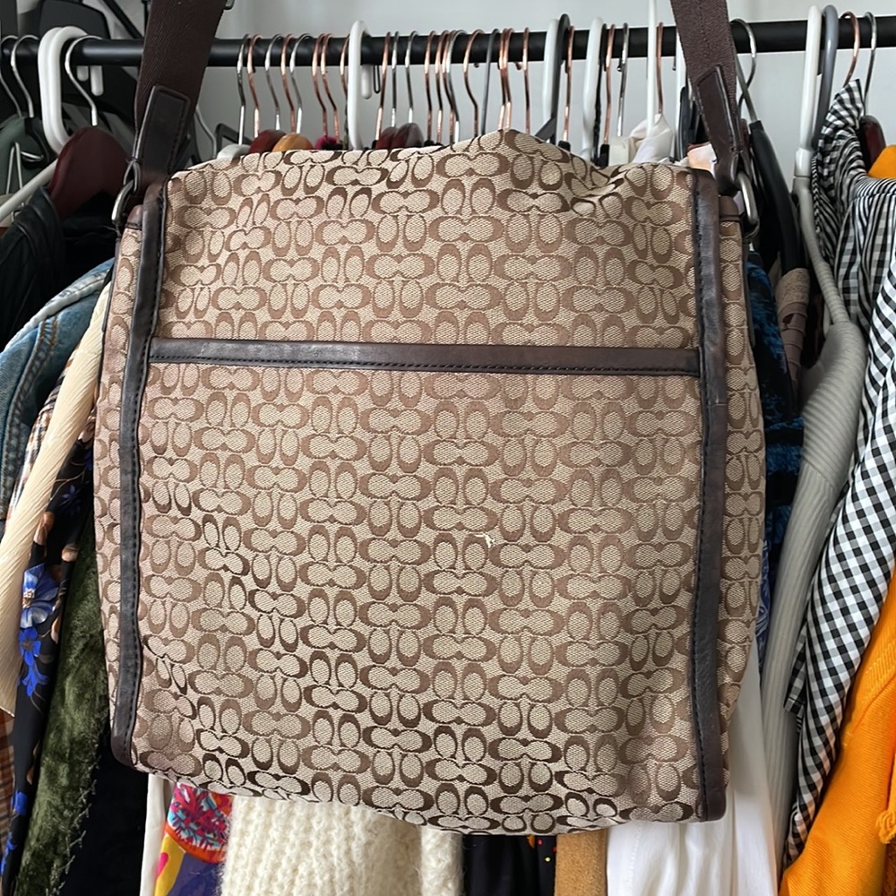 Coach Signature Jacquard Map Bag F70699 - Picture 4 of 12
